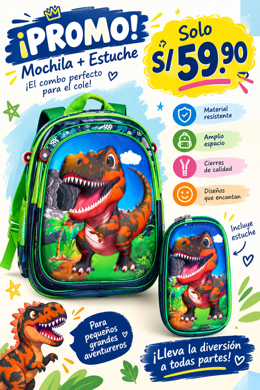 Mochila +cartuchera